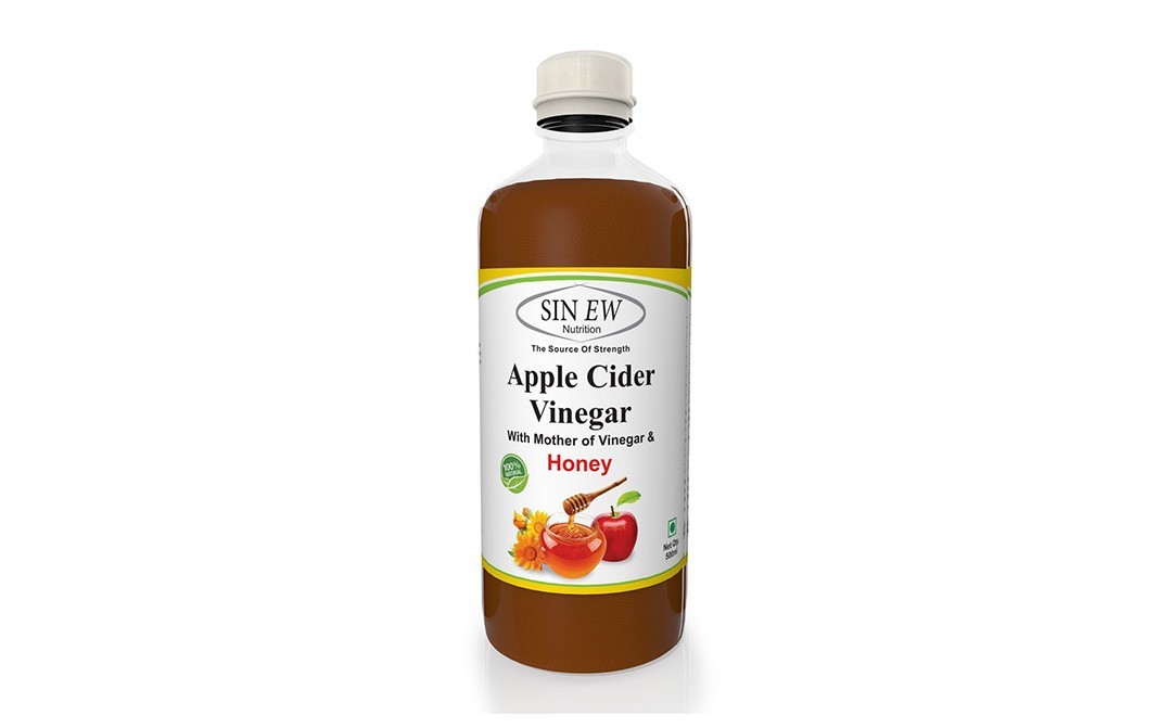 Sin Ew Apple Cider Vinegar With Mother of Vinegar & Honey   Bottle  500 millilitre